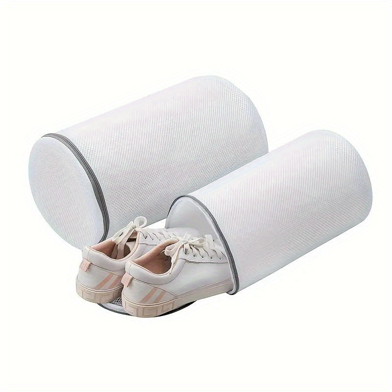 Buy 1 Get 1 Free, total of 2 pcs Premium Shoe Wash Bags - Mesh Laundry Pouches for Sneakers & Running Shoes, Protect Socks & Bras, Durable, Travel Organizer, Secure Zip, Machine Wash Safe