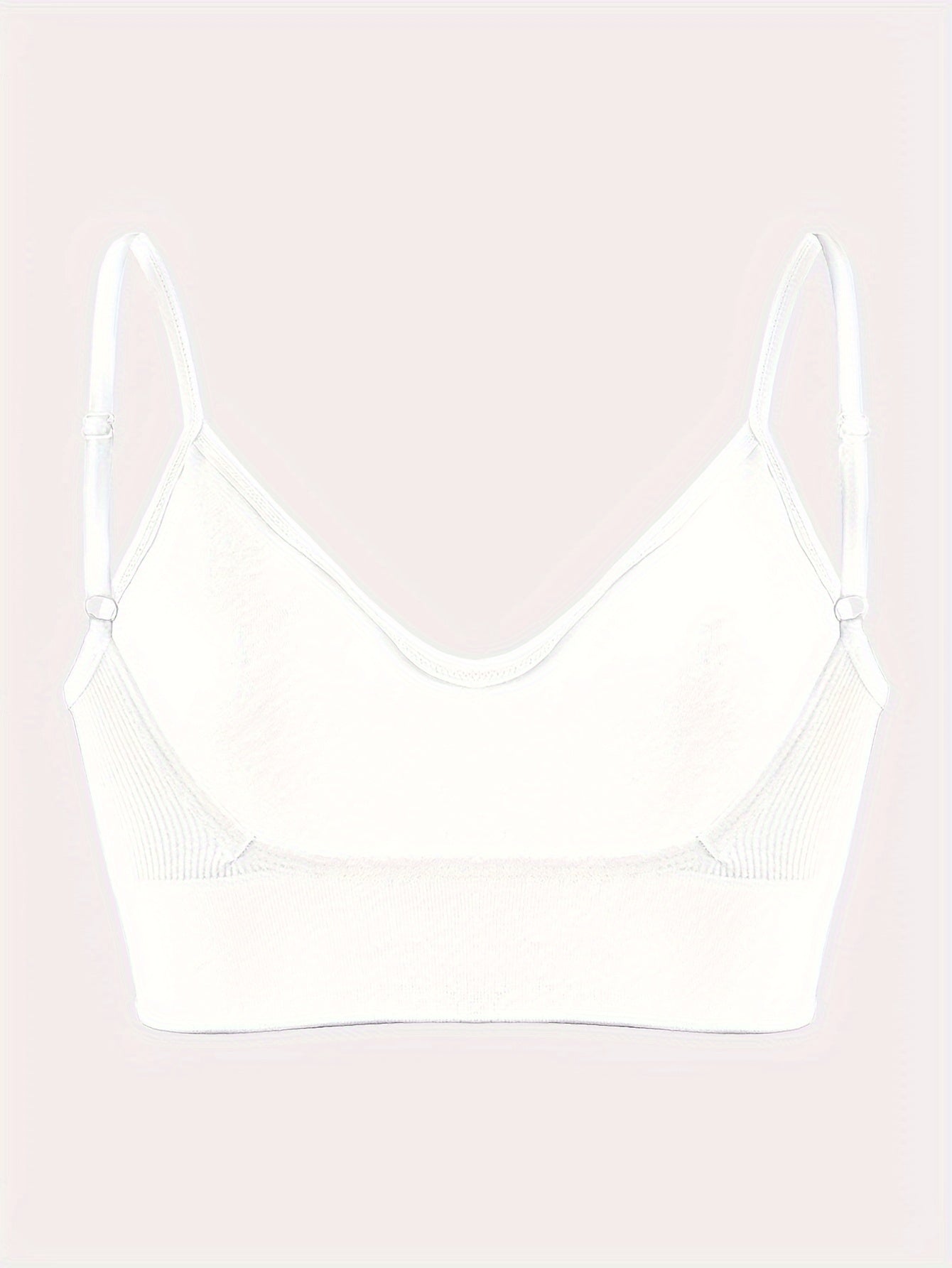 ComfyFit Solid Ribbed Sports Bra - Sports Bras for Women, Breathable Workout Fitness Intimates, Lingerie and Underwear with Superior Comfort and Support