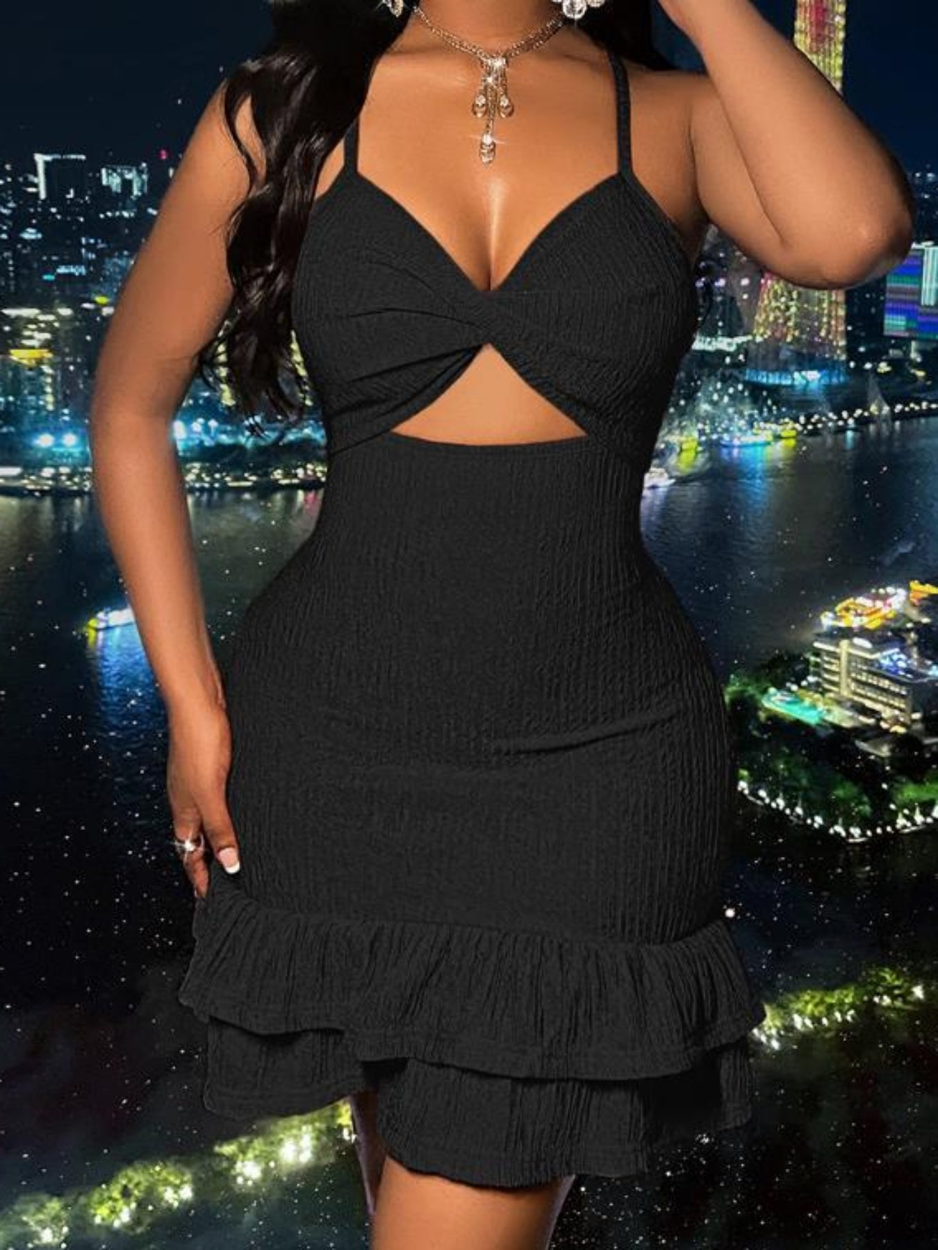 Women Lingerie Chemise Nightdress Solid Color V-Neck Sleeveless Cami Dress Nightgown Sleepwear Slips Nightie