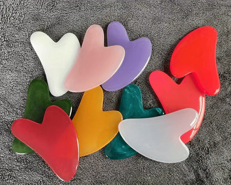 1pc Gua Sha Massage Tool, Natural Resin Gua Sha Scraper For Face, Neck, Back & Body Massage