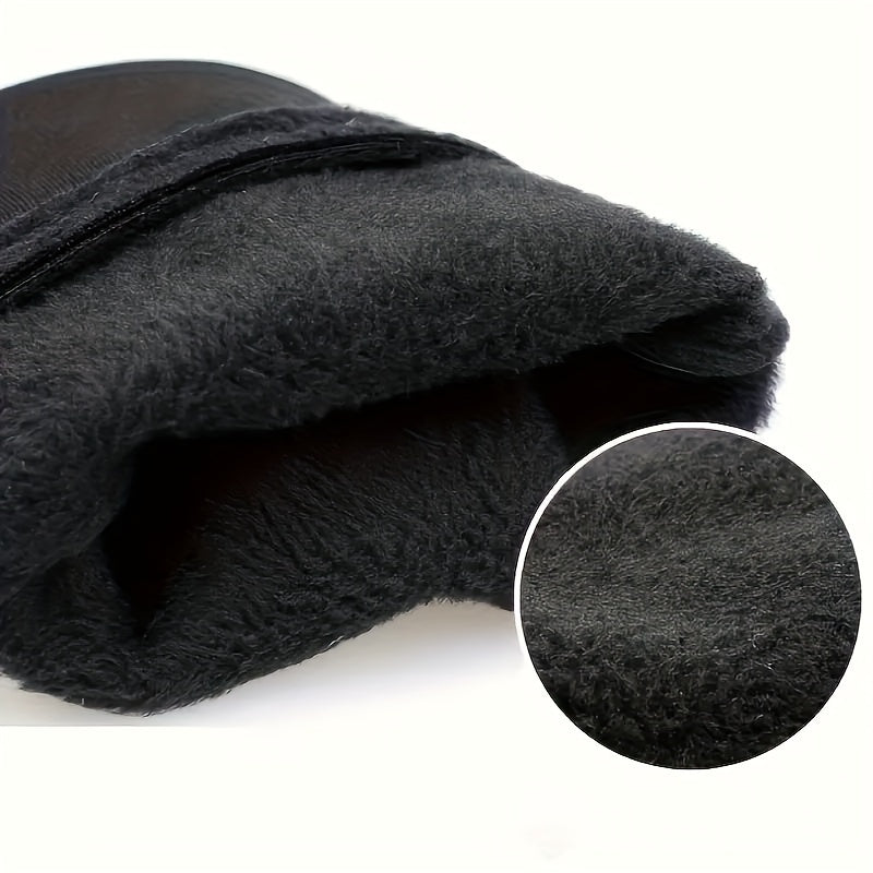 Autumn and Winter Outdoor Plus Velvet Cold Safeguard Gloves, Sports Riding Ski Touch Screen Gloves, Men's Warm Gloves