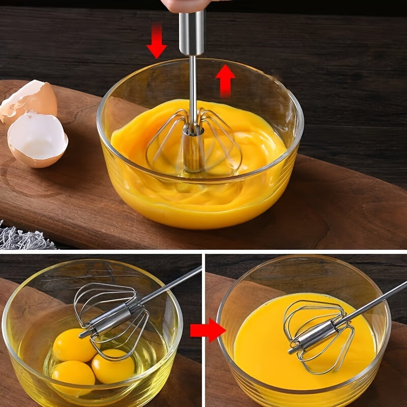 1pc Portable Hand-Held Mixer - Effortless Operation for Quick Mixing of Cream, Eggs & More - Ideal for Baking and Cooking Adventures of Bakers & Food Lovers