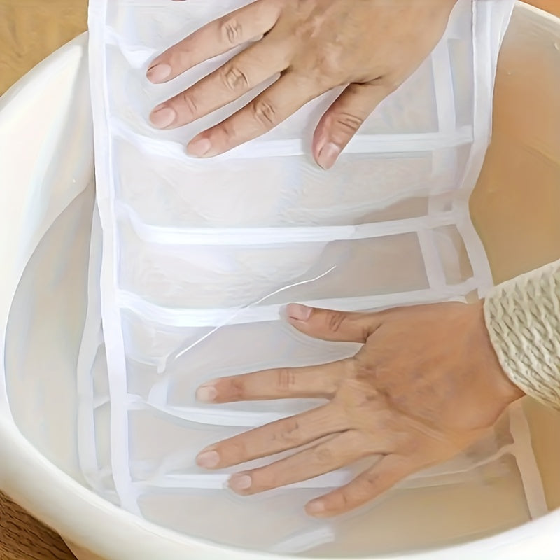 Foldable Drawer Underwear Organizer, Wardrobe Mesh Storage Box, Closet Divider Pants Bras Socks Sorting Bag