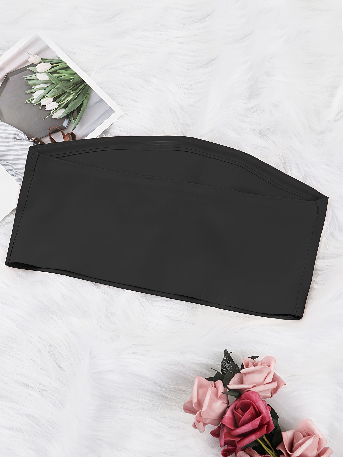 Sultry Strapless Bandeau Bra - Wireless, Non Padded, Front Buckle Bras for Women - Sexy, Comfortable, and Confident Erotic Clothing for Everyday Wear