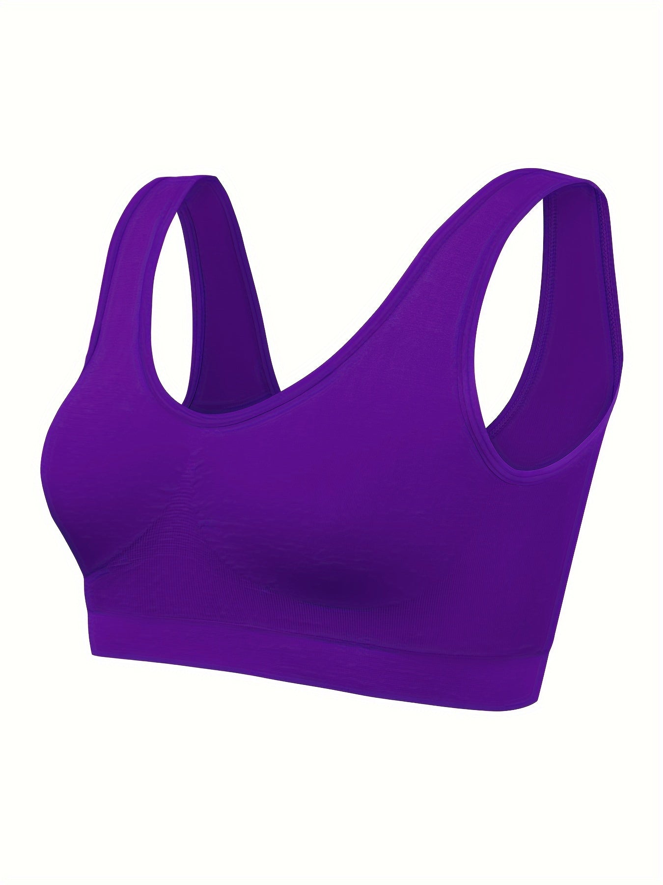 Comfortable 3pcs Seamless Sports Bras - Lightweight, No-Pad Design for Yoga & Fitness - Nylon Blend, Thin, Innerwear