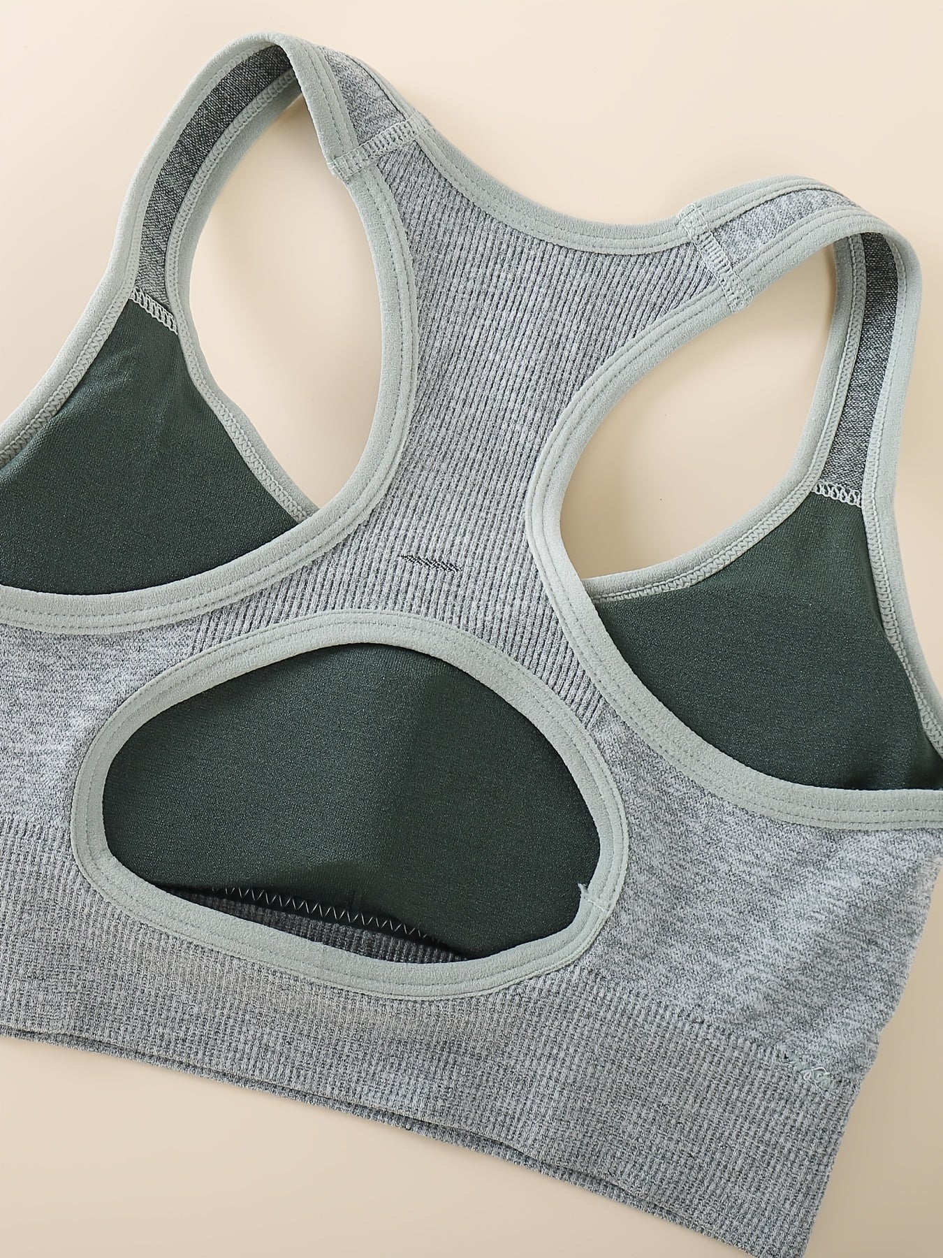 5pcs Women's Medium Support Sports Bras with Removable Pads, Breathable Mesh Back & Moisture-Wicking - Yoga & Gym Bras for High-Impact Workouts, Tummy Control, 5 Colors (Black/Dark Grey/Charcoal/Blush/Peach), Yoga Apparel | S
