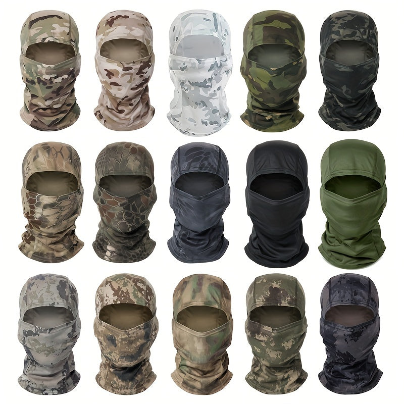 Camouflage Tactical Headgear Barakla Hair Cap Outdoor Sports Hiking Mountaineering Riding Mask Scarf Military Fan CS Helmet Inner Hat Camouflage Sunscreen Headscarf