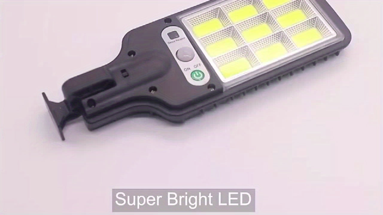 Solar-Powered LED Street Light 2200W | Human Body Induction | Remote Control | Durable Plastic | Semi-Flush Mount | Solar Panel | Energy-Efficient Outdoor Lighting for Gardens & Pathways, Security Lighting | Sleek Solar Light