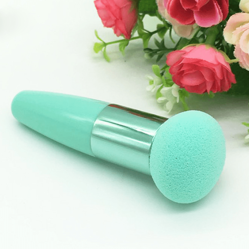 1pc Foundation Makeup Sponge With Handle Beauty Blender Cosmetics Makeup Sponge Mushroom Stick