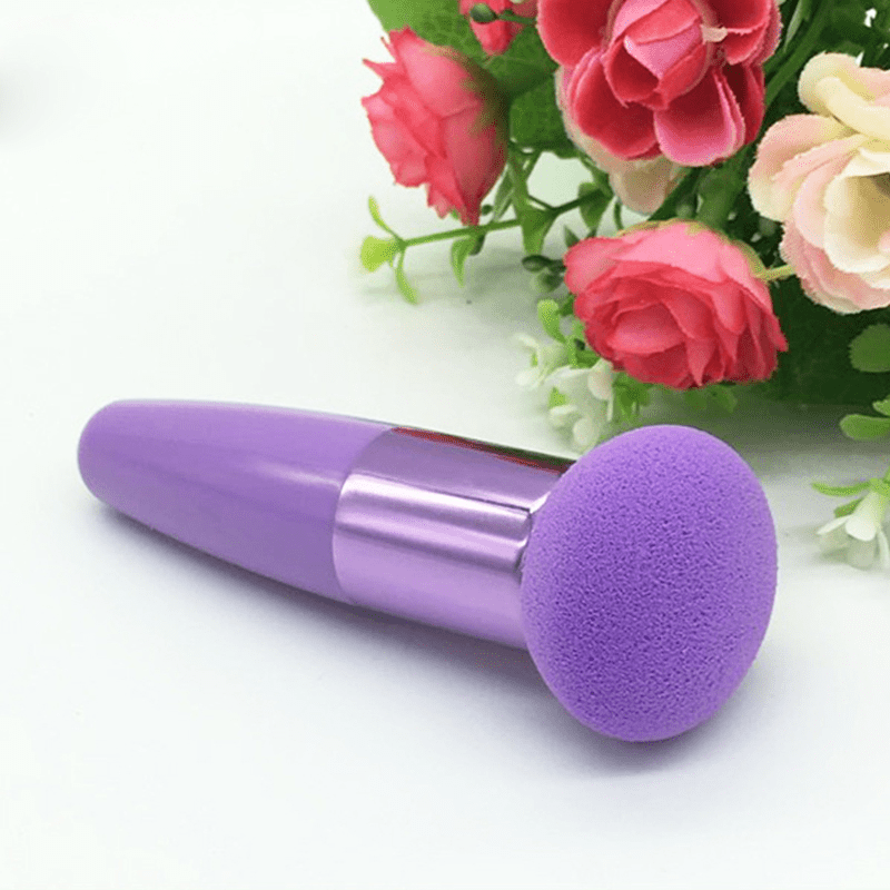 1pc Foundation Makeup Sponge With Handle Beauty Blender Cosmetics Makeup Sponge Mushroom Stick