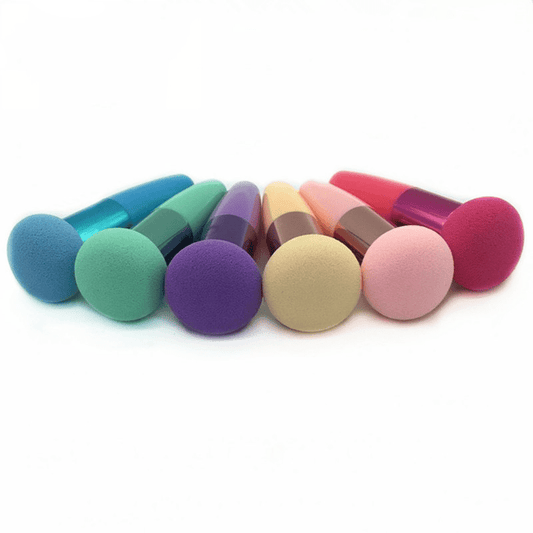 1pc Foundation Makeup Sponge With Handle Beauty Blender Cosmetics Makeup Sponge Mushroom Stick