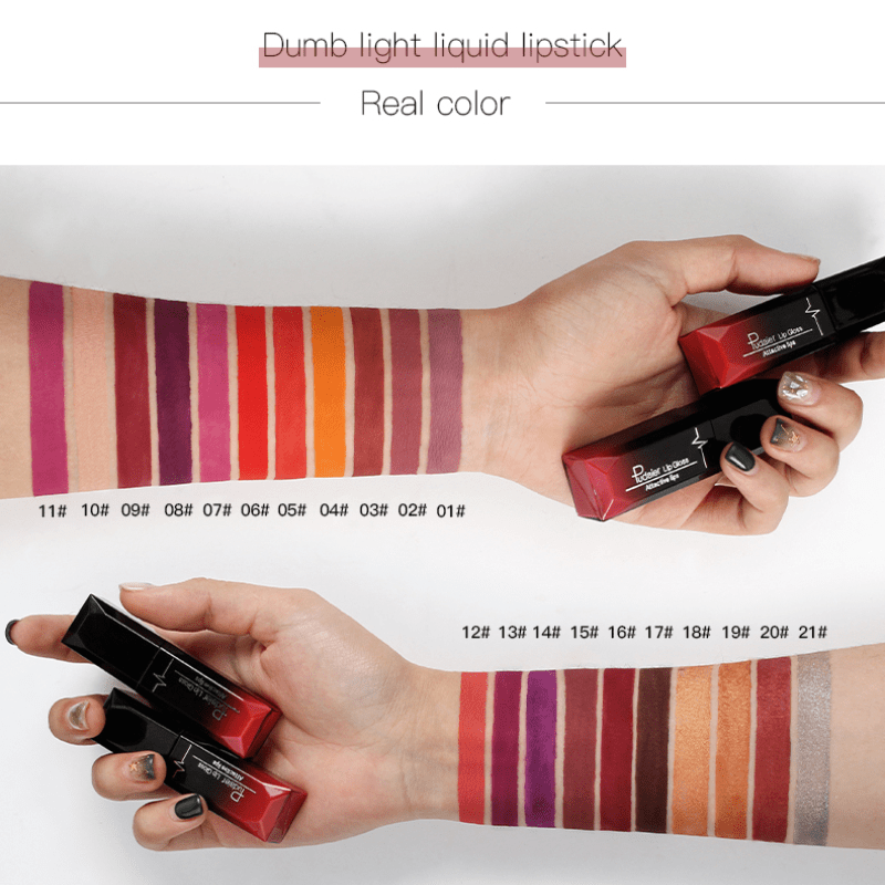 17 colors Long-Lasting Matte Liquid Lipstick Lip Gloss with Velvet Finish and Waterproof Formula Valentine's Day Gifts