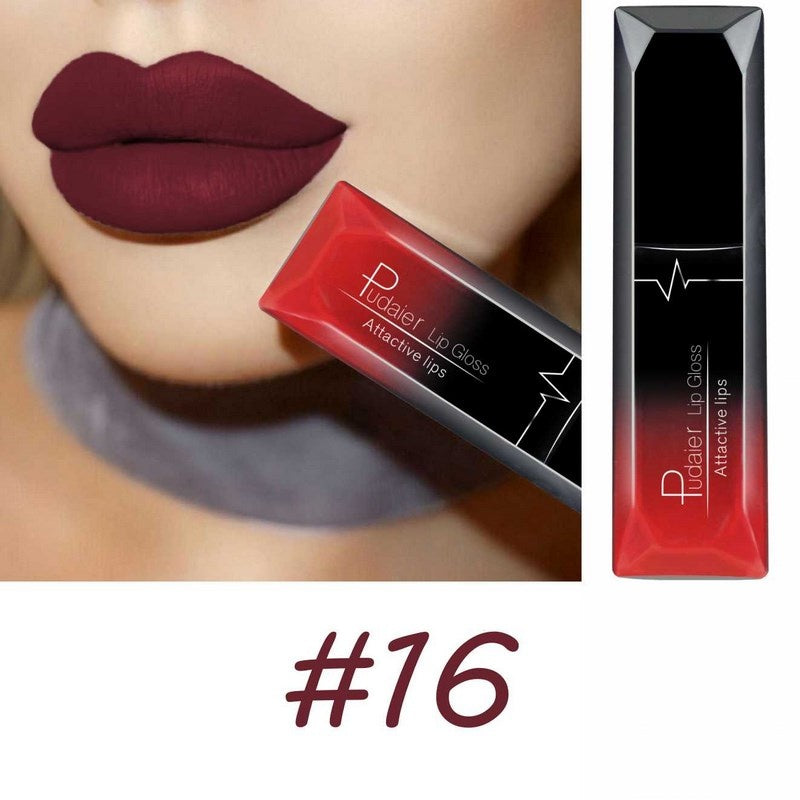 17 colors Long-Lasting Matte Liquid Lipstick Lip Gloss with Velvet Finish and Waterproof Formula Valentine's Day Gifts