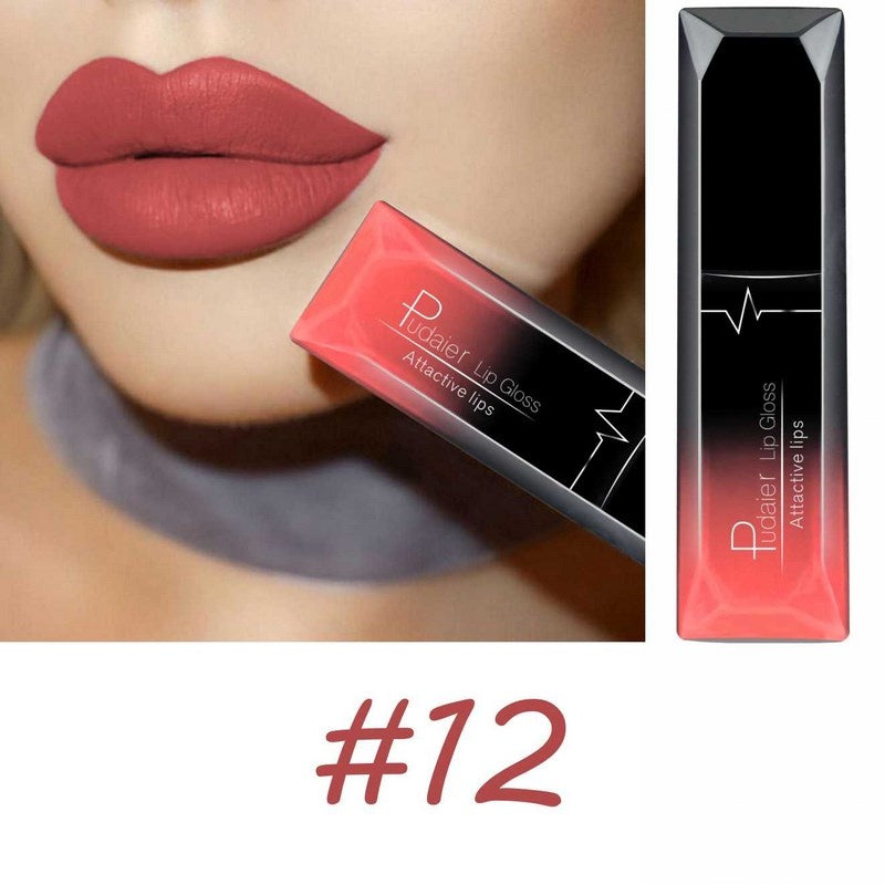 17 colors Long-Lasting Matte Liquid Lipstick Lip Gloss with Velvet Finish and Waterproof Formula Valentine's Day Gifts