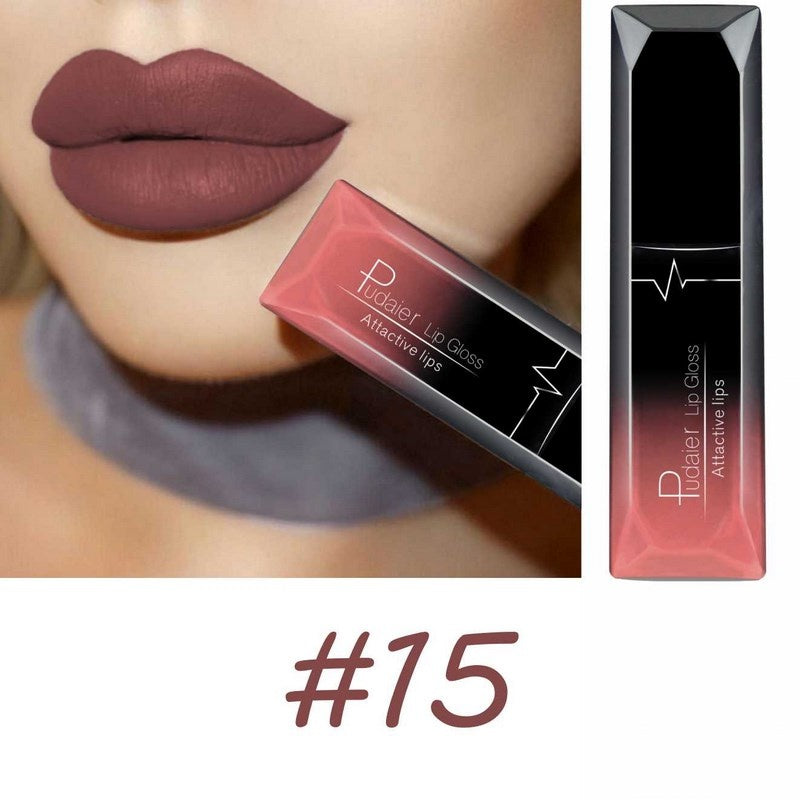 17 colors Long-Lasting Matte Liquid Lipstick Lip Gloss with Velvet Finish and Waterproof Formula Valentine's Day Gifts