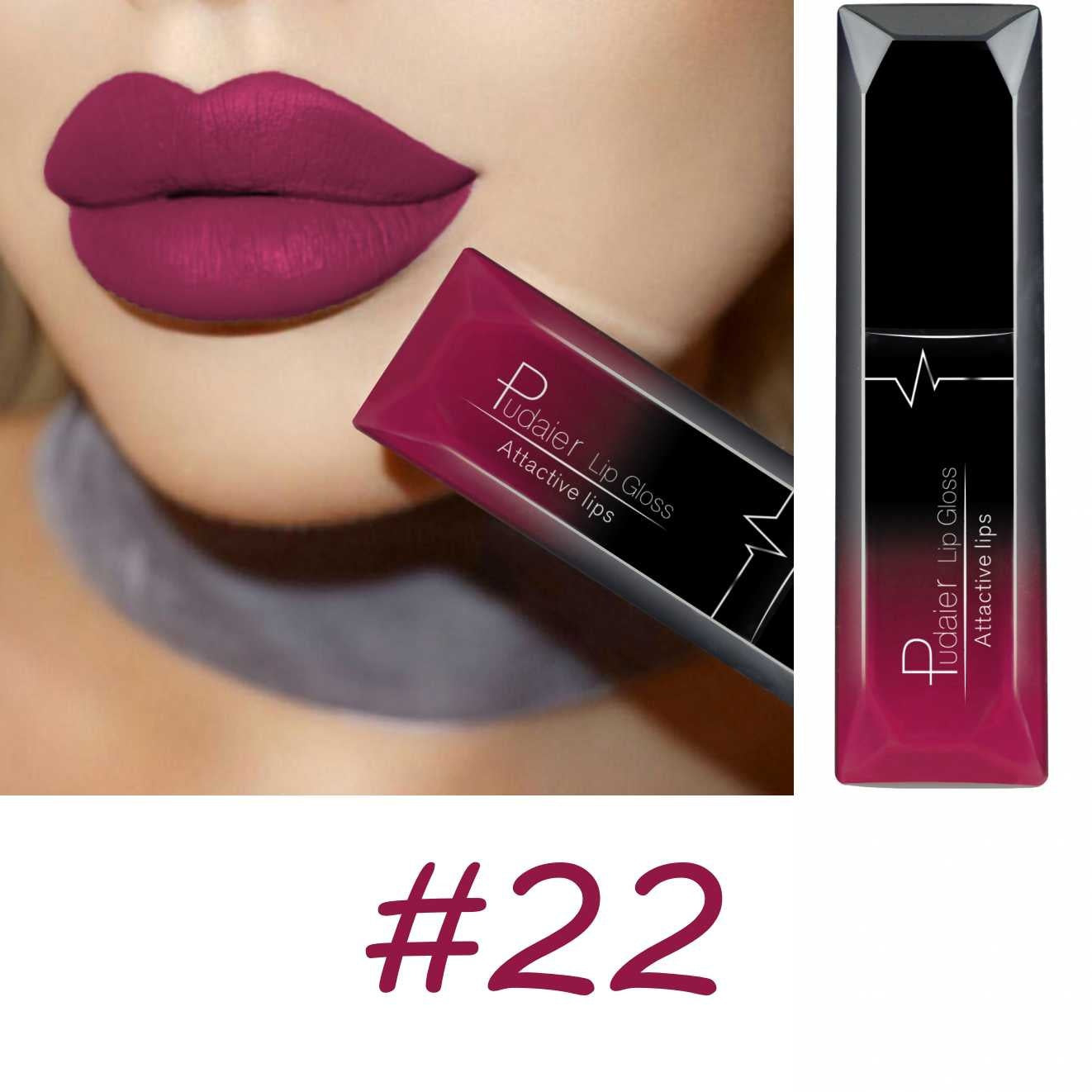 17 colors Long-Lasting Matte Liquid Lipstick Lip Gloss with Velvet Finish and Waterproof Formula Valentine's Day Gifts