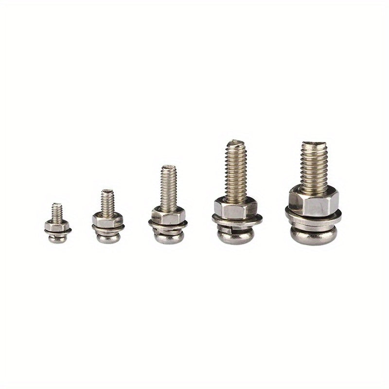 320pcs Premium Stainless Steel SS304 Screw and Nut Assortment Kit - Corrosion-Resistant, Snap-in Nuts, M2 to M5 Sizes - Ideal for DIY, Repair, and Industrial Applications