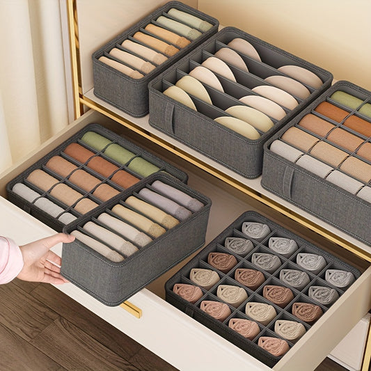 Foldable Storage Box, Drawer Organizer For Bras, Socks, Underwear, Washable Closet Organizers