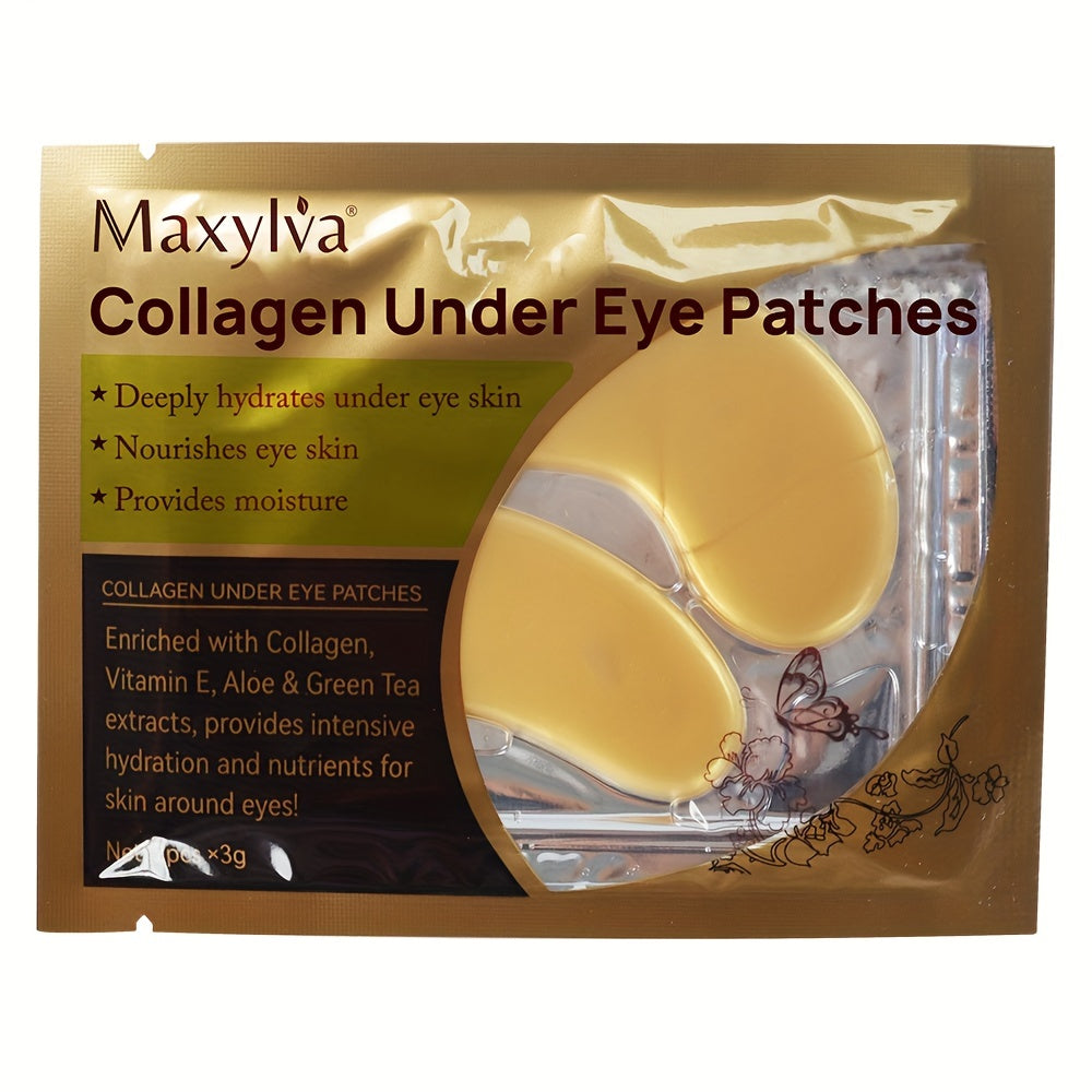 [Golden Under Eye Crystal Mask] Hydrating Eye Care Under Eye Crystal Mask Golden Under Eye Patches For Women and Men