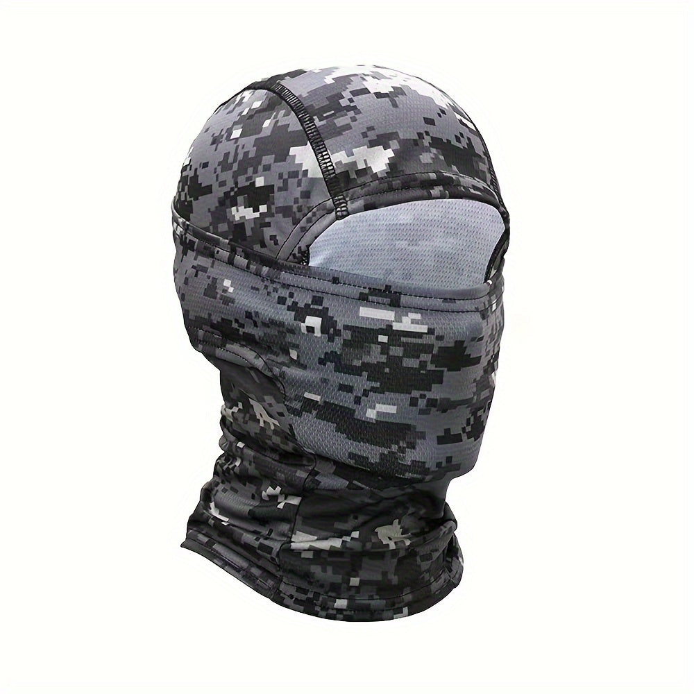 Camouflage Tactical Headgear Barakla Hair Cap Outdoor Sports Hiking Mountaineering Riding Mask Scarf Military Fan CS Helmet Inner Hat Camouflage Sunscreen Headscarf