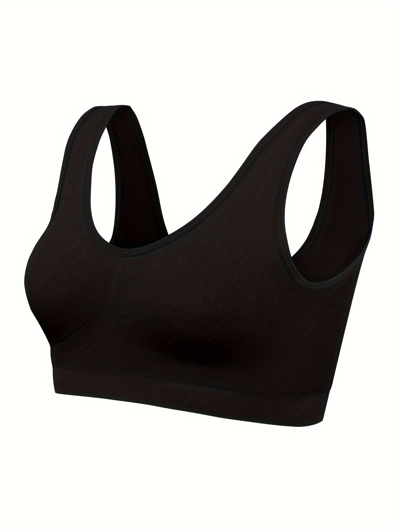 Comfortable 3pcs Seamless Sports Bras - Lightweight, No-Pad Design for Yoga & Fitness - Nylon Blend, Thin, Innerwear