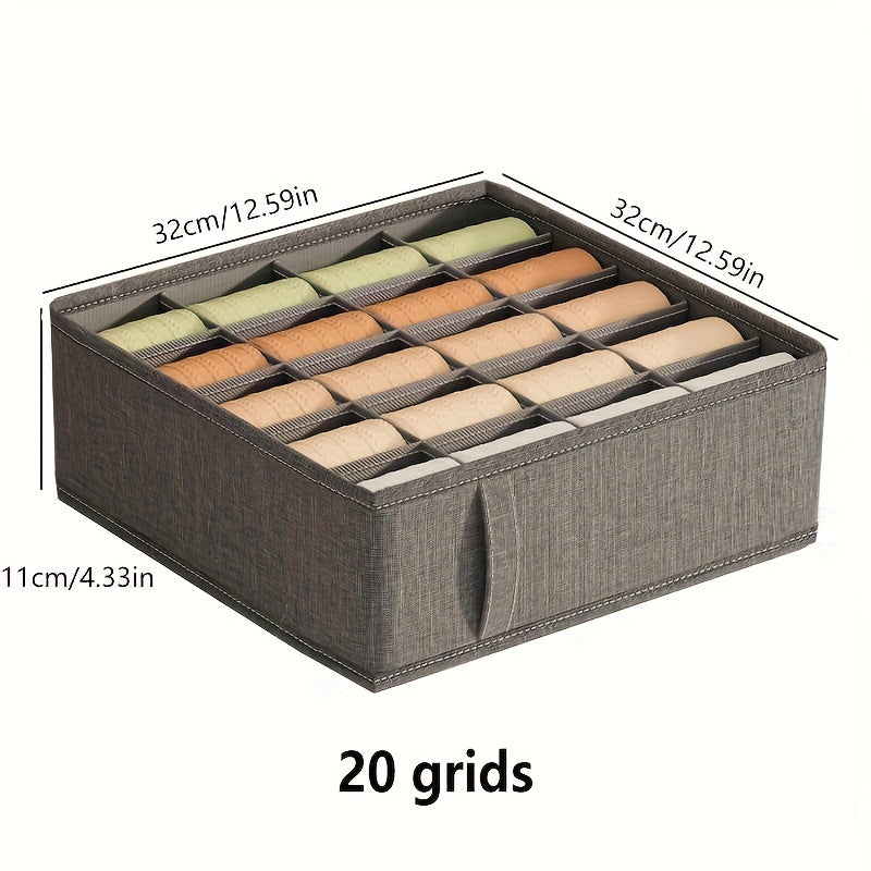Foldable Storage Box, Drawer Organizer For Bras, Socks, Underwear, Washable Closet Organizers