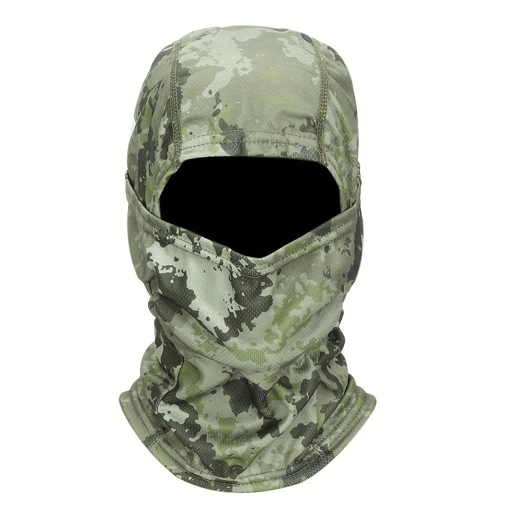 Camouflage Tactical Headgear Barakla Hair Cap Outdoor Sports Hiking Mountaineering Riding Mask Scarf Military Fan CS Helmet Inner Hat Camouflage Sunscreen Headscarf