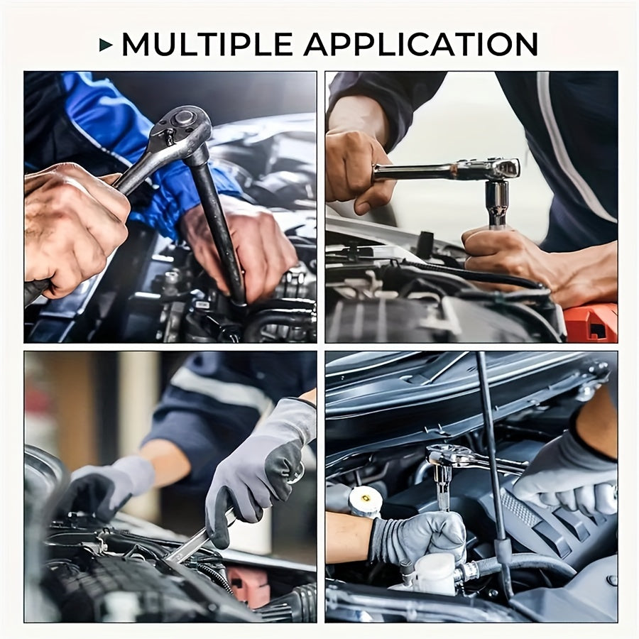216/53/46pcs Professional Ratchet Toolset - Multi-functional Industrial Maintenance Kit with Torque Wrench, Screwdriver And Portable Repair Essentials for DIY Enthusiasts And Mechanics