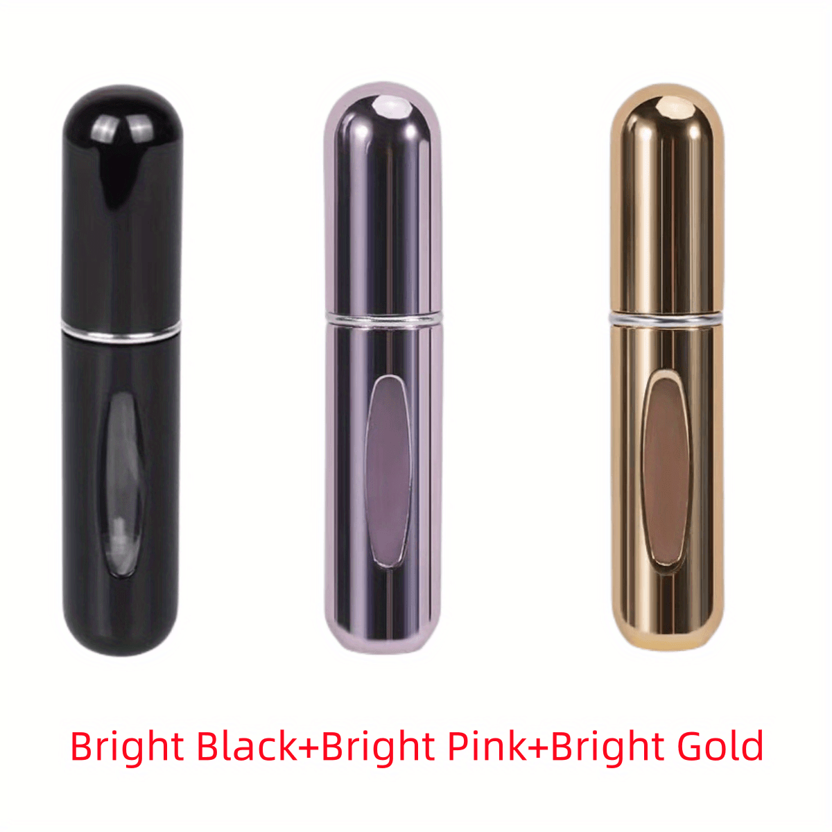 Mini Portable Refillable Perfume Aluminum Atomized Spray Cosmetic Bottle~Travel Dispenser Bottle~Atomizer Perfume Bottle, for Car