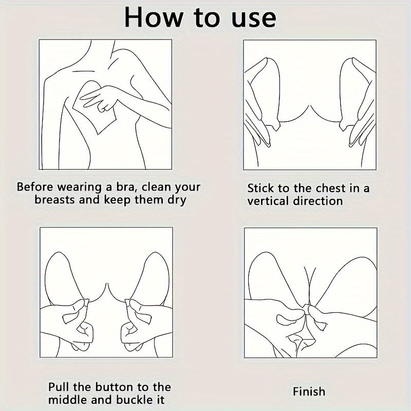 Ultra-Thin Silicone Nipple Covers - Self-Adhesive Push Up for a Seamless Look - Invisible Pasties, Perfect Womens Lingerie Accessories for Daily Wear or Special Occasions