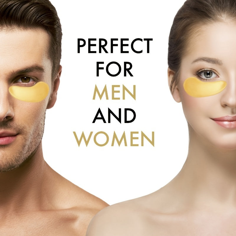 [Golden Under Eye Crystal Mask] Hydrating Eye Care Under Eye Crystal Mask Golden Under Eye Patches For Women and Men