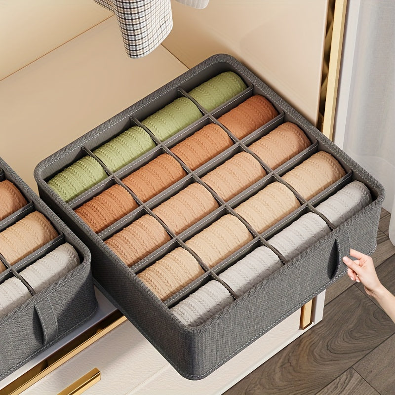 Foldable Storage Box, Drawer Organizer For Bras, Socks, Underwear, Washable Closet Organizers