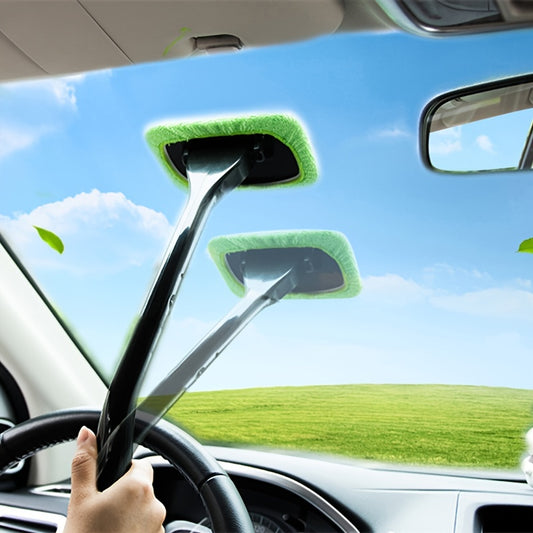 Effortlessly Clean Your Car Windows with This Premium Window Cleaning Brush Kit!