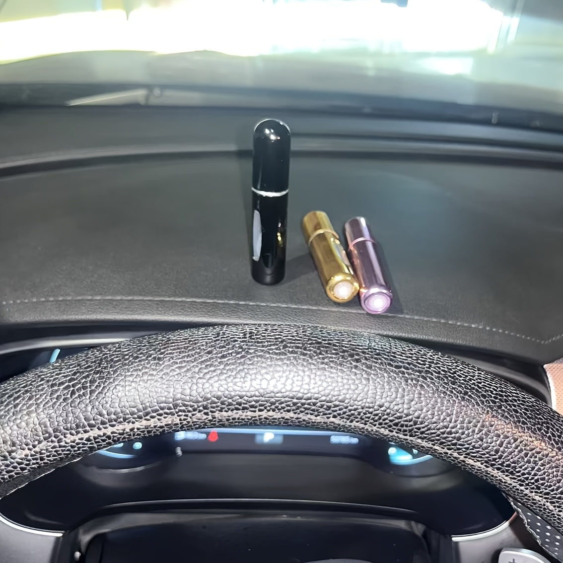 Mini Portable Refillable Perfume Aluminum Atomized Spray Cosmetic Bottle~Travel Dispenser Bottle~Atomizer Perfume Bottle, for Car