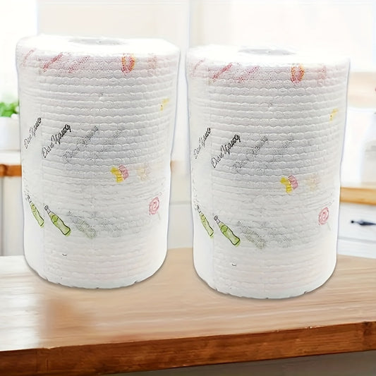 200-Pack Premium Absorbent Paper Towels - Multi-Ply Disposable Kitchen Tissues, Strong Fat-Removing Wipes, Lazy Wipe Alternative - For Everyday Kitchen Use & Parties - Ideal for Homemakers & Busy Families