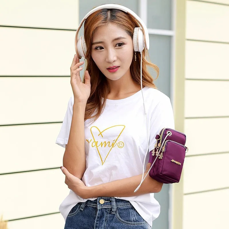 Casual Waterproof Nylon Crossbody Bags Women Messenger Shoulder Bag Female Small Cell Phone Handbags Purses Sports Pouch Bag