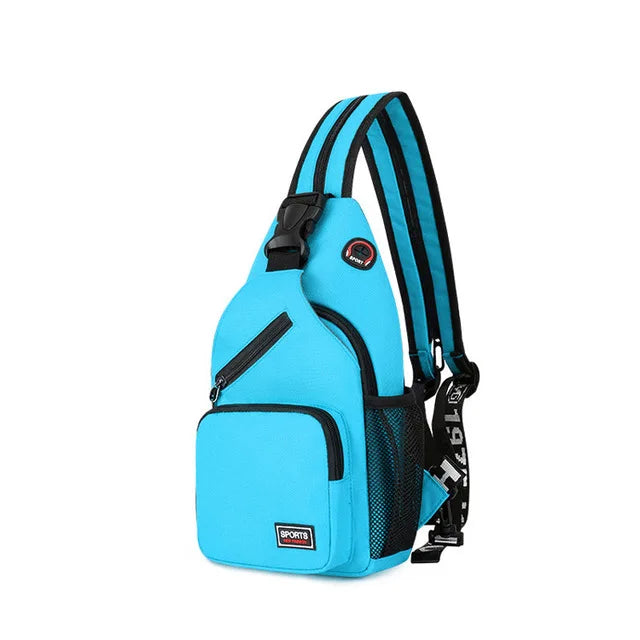 Geestock Small Crossbody Bags For Women Sling Chest Bag Female Mini Travel Sport Shoulder Pack Messenger Bags With Earphone Hole