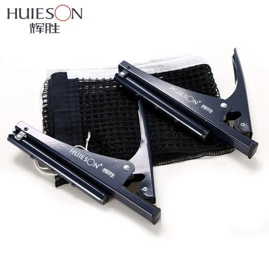 Huieson Standard Clip-on/screw Type Table Tennis Mesh Net Professional Ping Pong Table Net Rack Kit Accessories Clamp Types