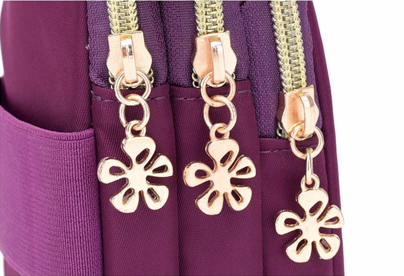 Casual Waterproof Nylon Crossbody Bags Women Messenger Shoulder Bag Female Small Cell Phone Handbags Purses Sports Pouch Bag