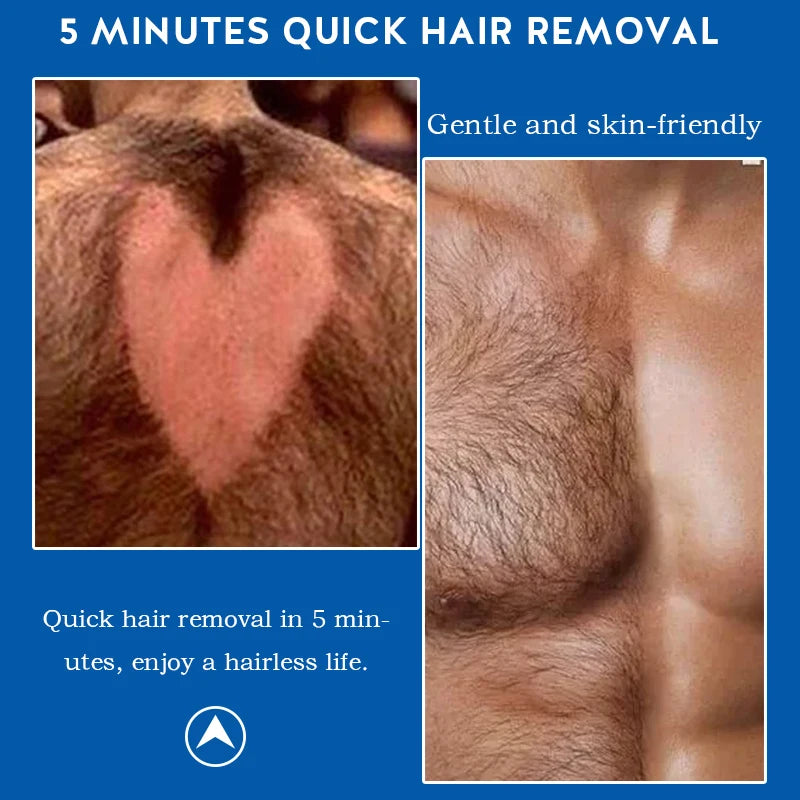 Private Label Natural Hair Care Gentle Hair Removal Products for Men Quick  Effective Hair Removal Cream