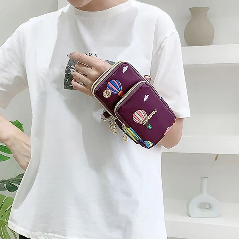 Casual Waterproof Nylon Crossbody Bags Women Messenger Shoulder Bag Female Small Cell Phone Handbags Purses Sports Pouch Bag