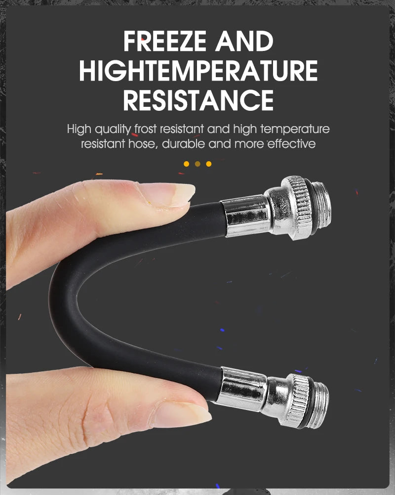 WEST BIKING Mini Bike Pump 100PSI Schrader Presta Valve MTB Road Cycling Pump Aluminum Alloy Bicycle Hand Air Pump Tire Inflator