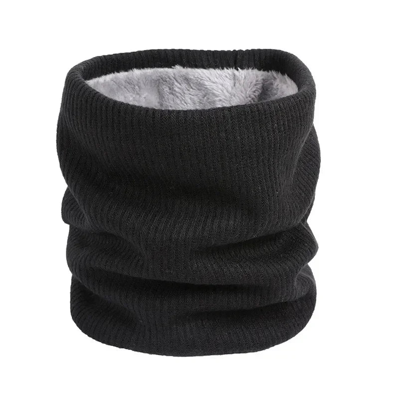 Unisex Winter Knitted Scarves for Boys Girls Women Men Warm Kids Thick Elastic Mufflers Children Neck Warmer Cotton Baby Scarf