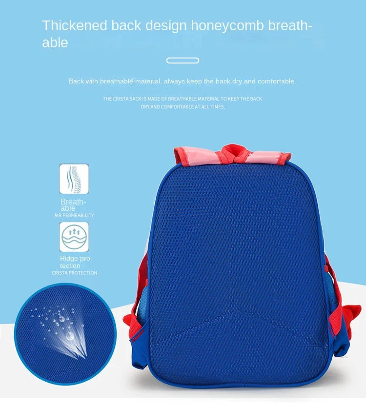 Spiderman Backpacks Super Heroes Student School Bag Cartoon 3d Stereo Kindergarten Backpack Children's Travel Bag Gift