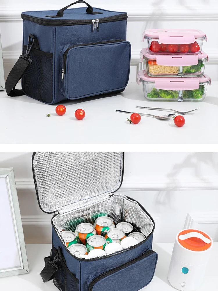 Insulated Lunch Bag Large Lunch Bags For Women Men Reusable Lunch Bag With Adjustable Shoulder Strap
