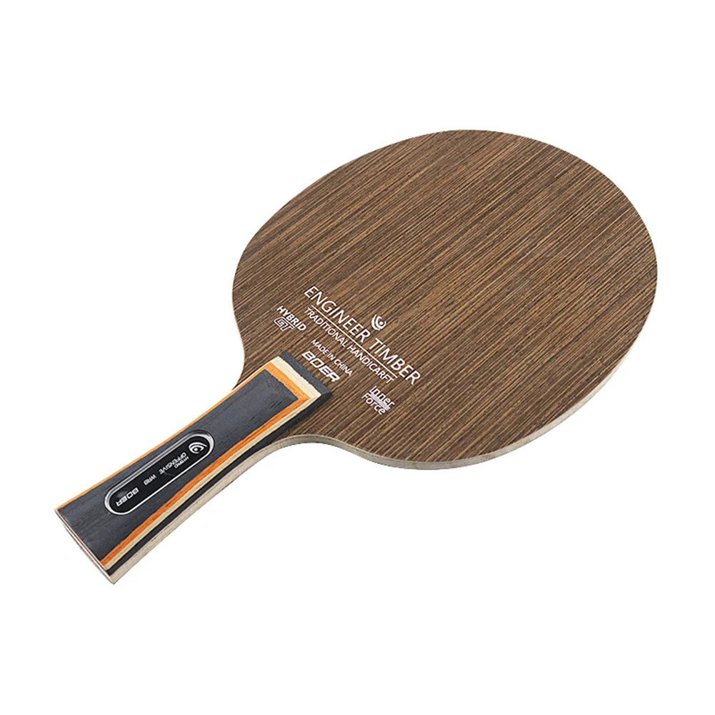1PC Table Tennis Blade Ebony Dalbergia Pingpong Racket Bottom Plate 5-Ply 6.2mm Ping Pong Paddle Board Bat Racquet Long Handles