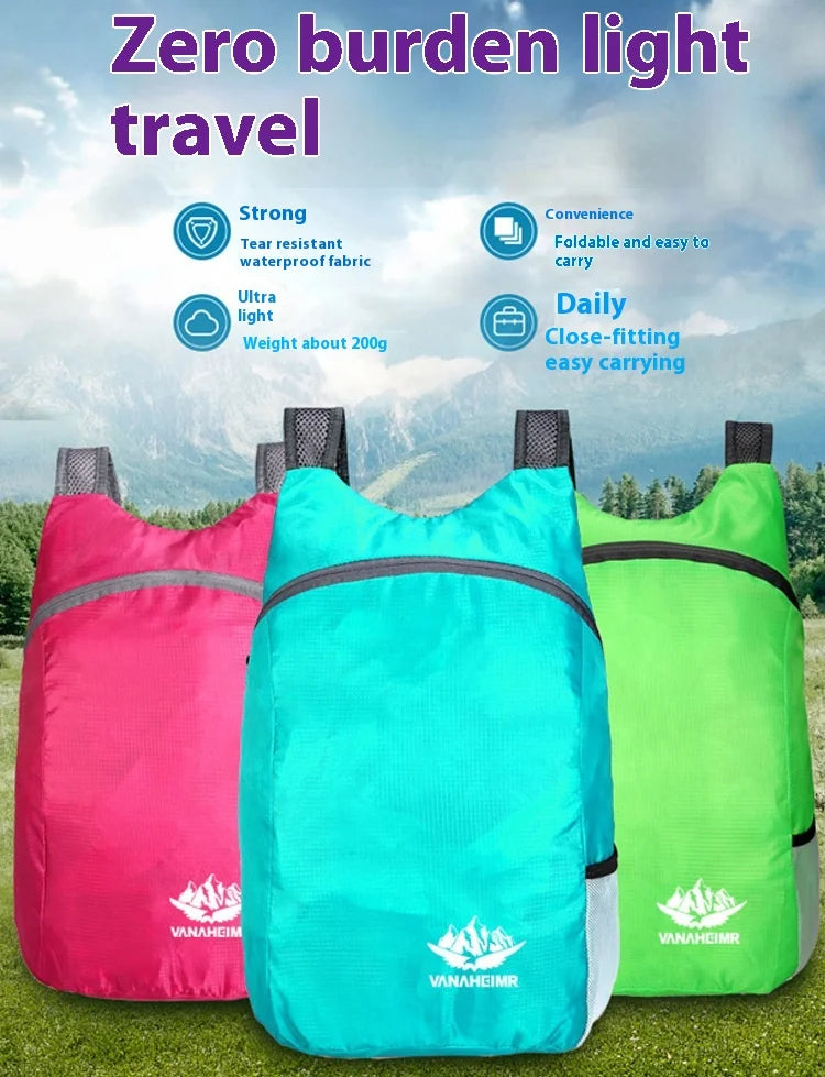 Ultralight Folding Bag Men Women Waterproof High-volume Portable Backpack Lightweight Travel Bags Outdoor Sports Daypack