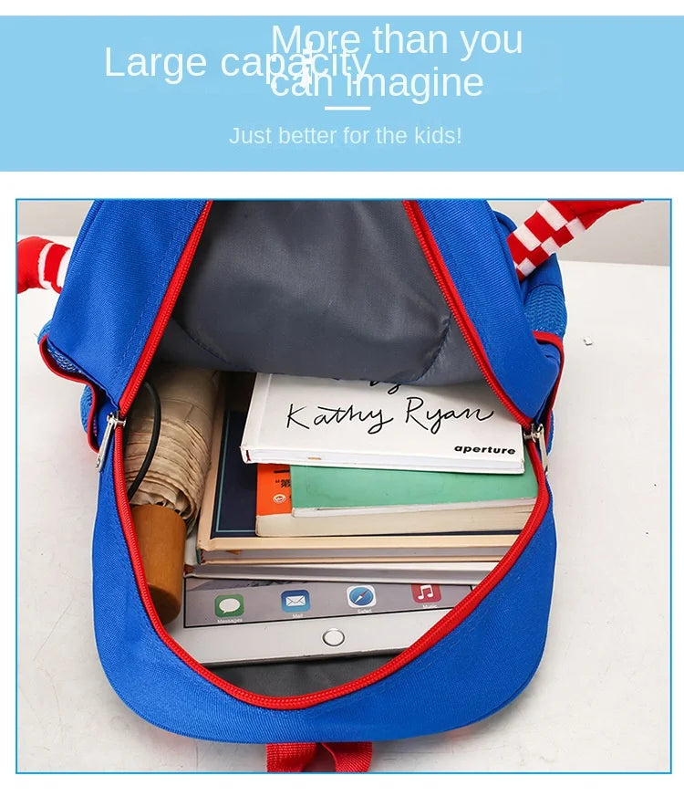 Spiderman Backpacks Super Heroes Student School Bag Cartoon 3d Stereo Kindergarten Backpack Children's Travel Bag Gift