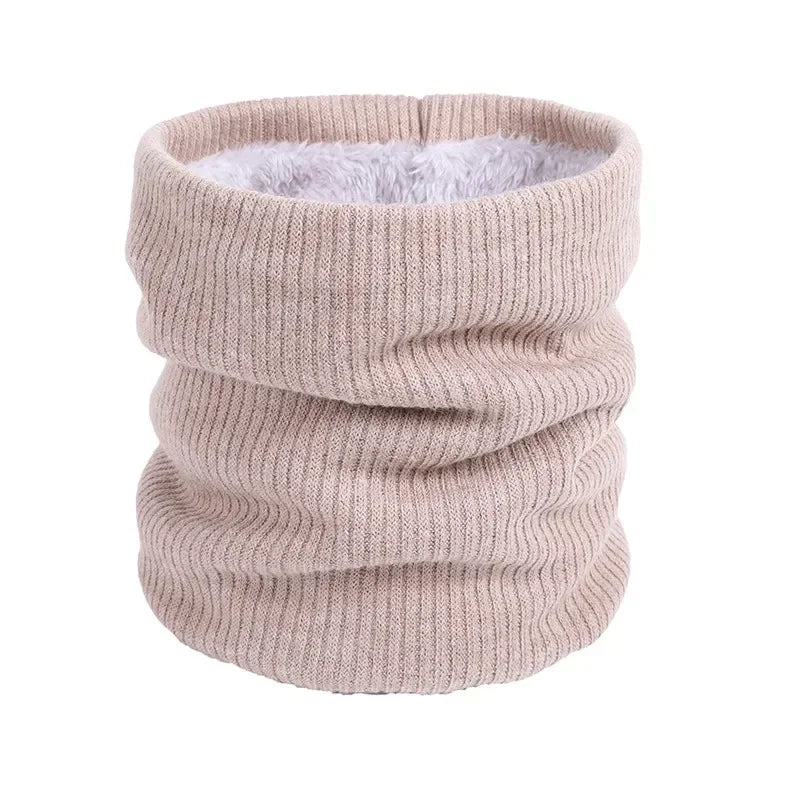 Unisex Winter Knitted Scarves for Boys Girls Women Men Warm Kids Thick Elastic Mufflers Children Neck Warmer Cotton Baby Scarf