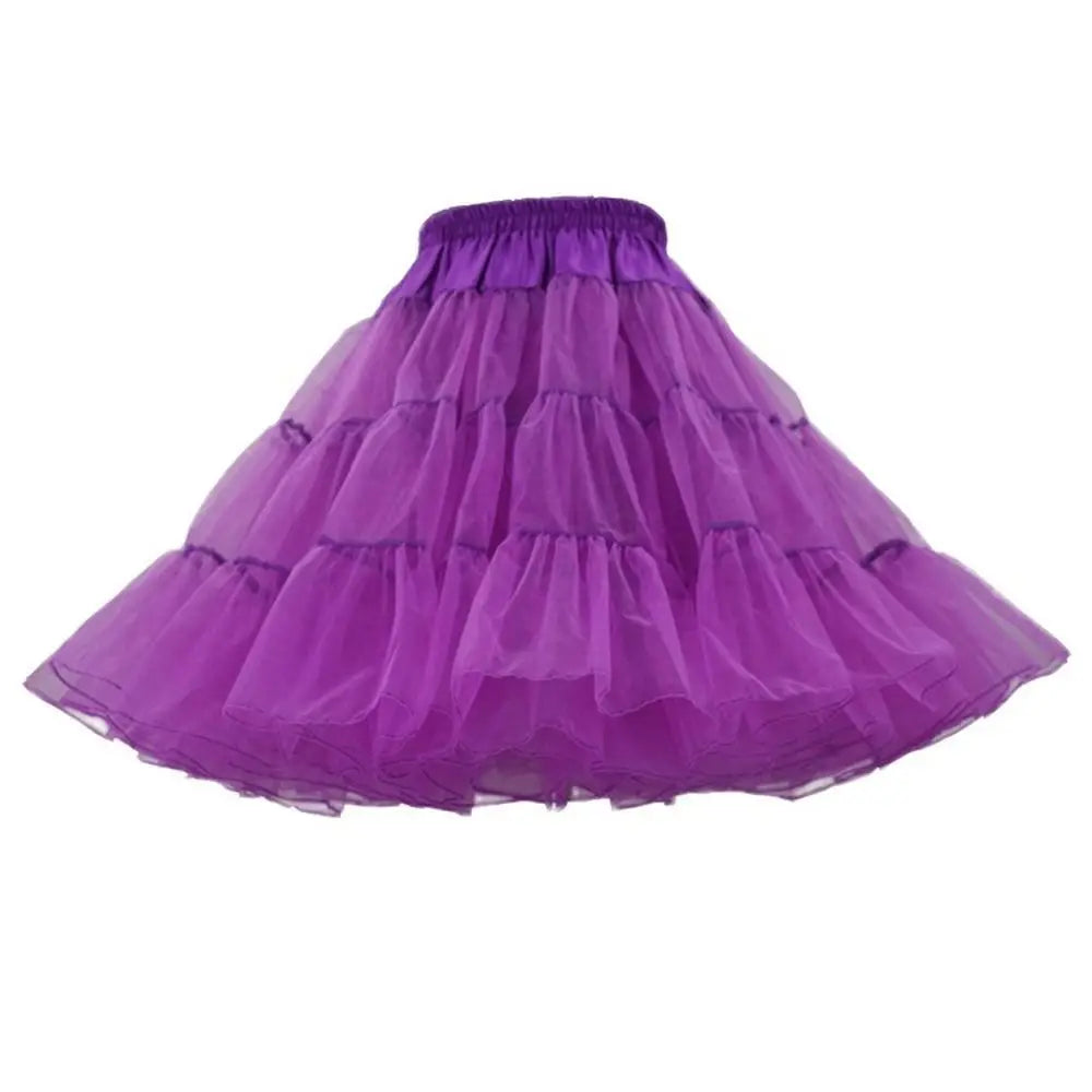 BABYONLINE Rockabilly Red Wedding Petticoat Crinoline Short Tulle Skirt Underskirt Woman Adult Tutu Half Slips Bridal Accessorie